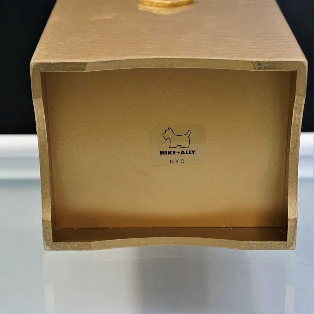 Mike + Ally Chateau Wastebasket Luxury Bathroom Accessories Vintage Discontinued